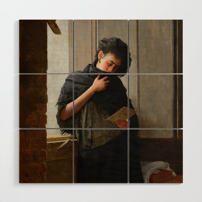 Longing - Saudade-  By Almeida Junior, 1899 Wood Wall Art