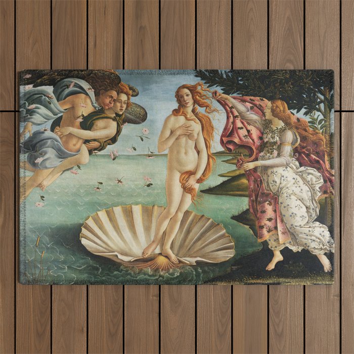 The Birth Of Venus By Sandro Botticelli, 1445 Outdoor Rug