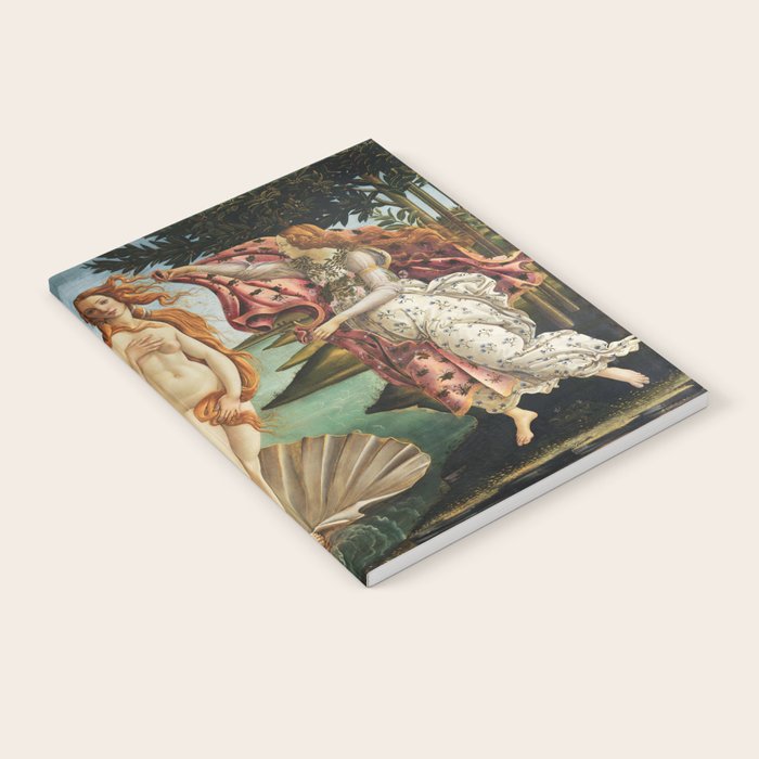 The Birth Of Venus By Sandro Botticelli, 1445 Notebook