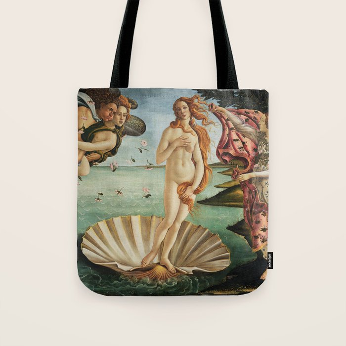 The Birth Of Venus By Sandro Botticelli, 1445 Tote Bag