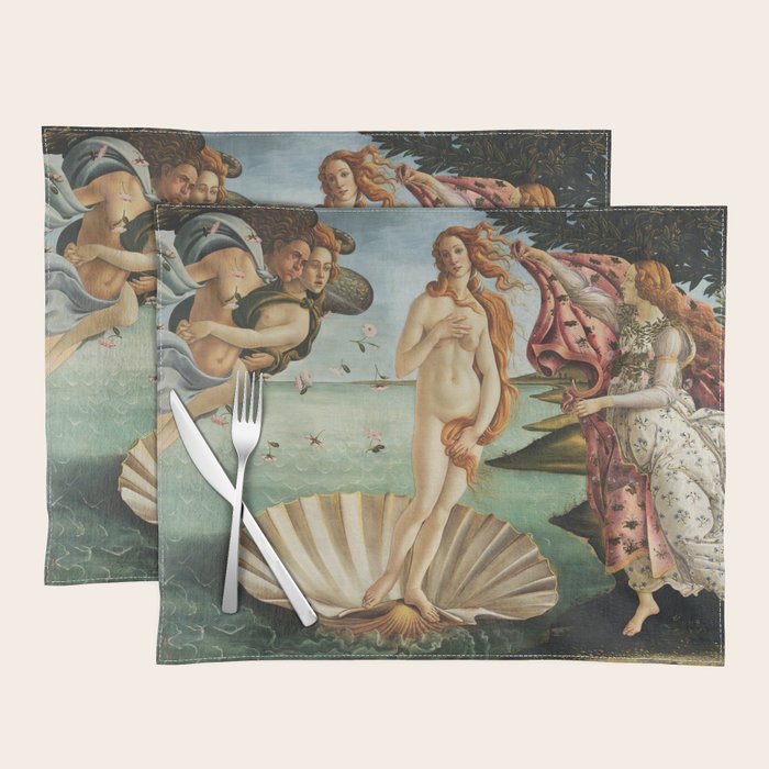 The Birth Of Venus By Sandro Botticelli, 1445 Placemat