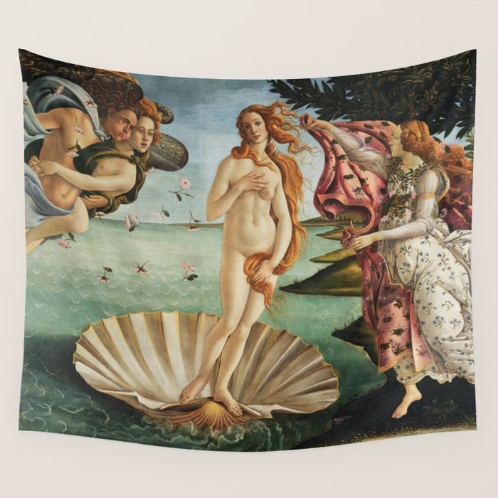 The Birth Of Venus By Sandro Botticelli, 1445 Wall Tapestry