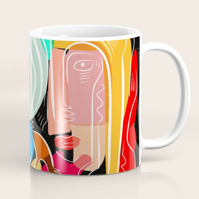 Love Your Family Expressionist Cubist Street Art Coffee Mug