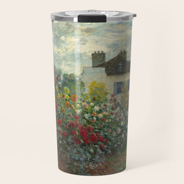Claude Monet The Artist'S Garden In Argenteuil, 1873 Travel Mug