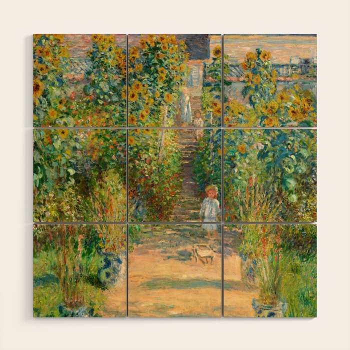 Claude Monet, The Artist'S Garden At VéTheuil, 1880 Wood Wall Art