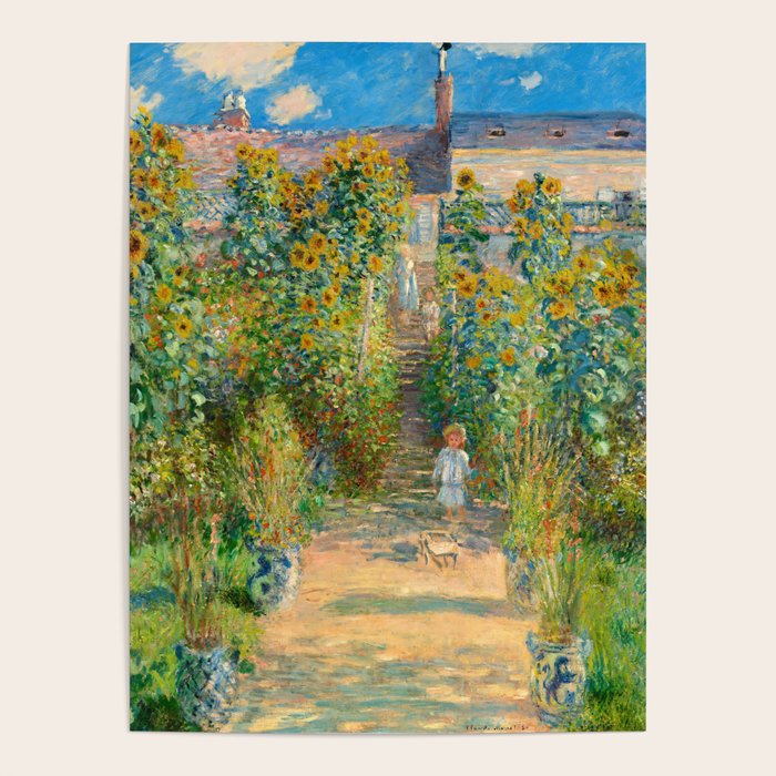 Claude Monet, The Artist'S Garden At VéTheuil, 1880 Poster