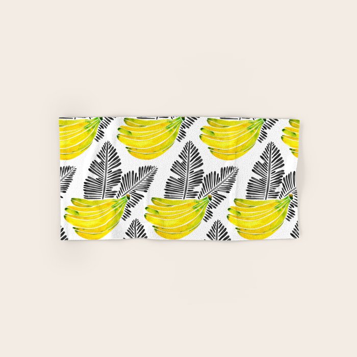Banana Bunch - Yellow & Black Palette Bath Towel