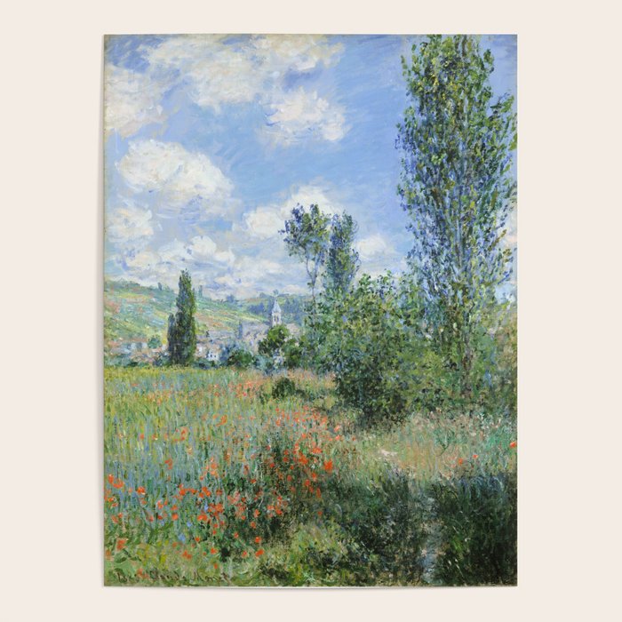 View Of Vetheuil By Claude Monet, 1880 Poster