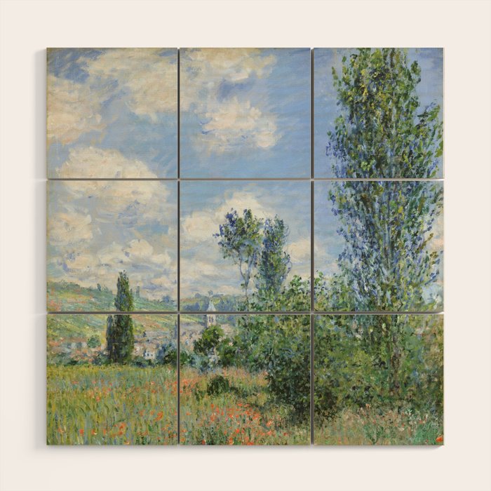 View Of Vetheuil By Claude Monet, 1880 Wood Wall Art