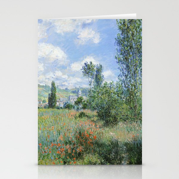 View Of Vetheuil By Claude Monet, 1880 Stationery Card