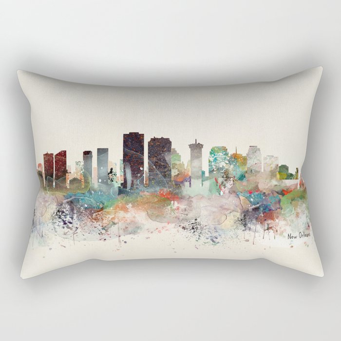New Orleans Louisiana Rectangular Pillow