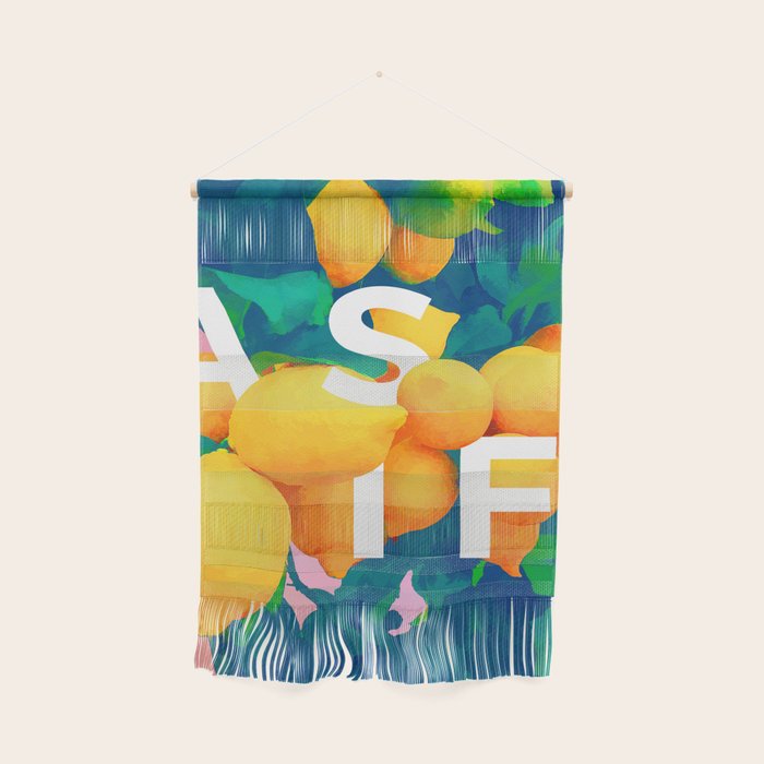 As If. | Typography Attitude Confidence Quote | Lemon Garden Botanical Vintage Quirky Lettering Wall Hanging