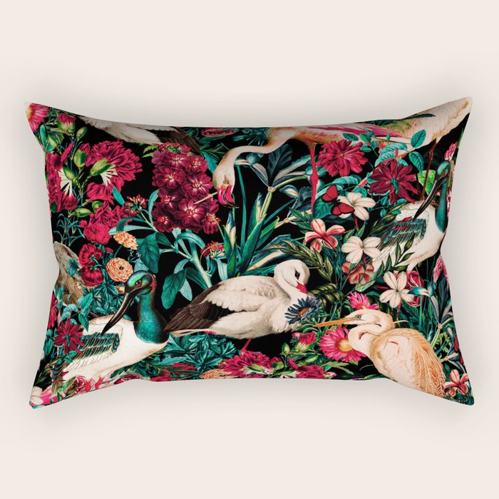 Long Leggend Birds Ii Rectangular Pillow