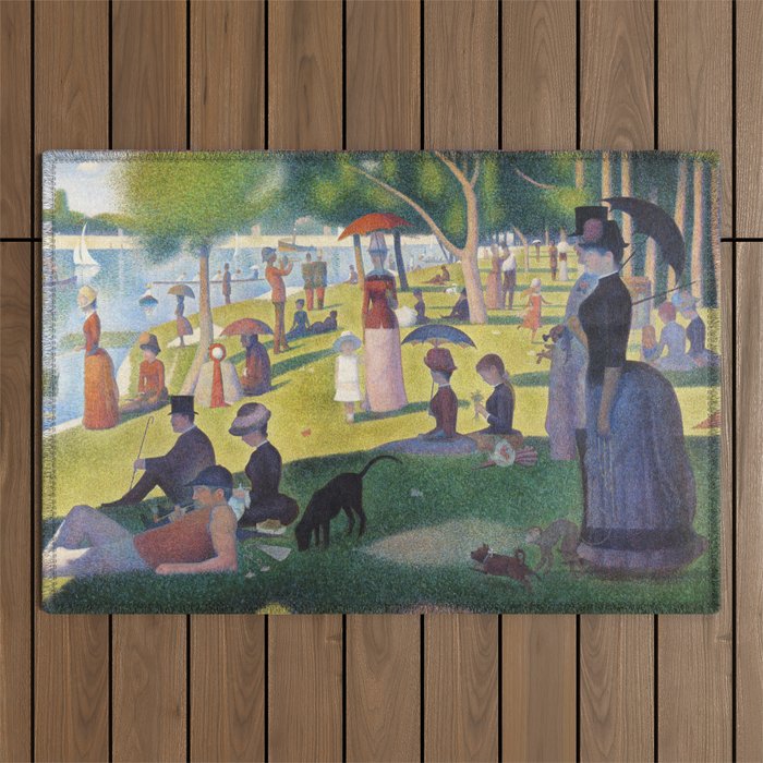 A Sunday On La Grande Jatte By Georges Seurat, 1884 Outdoor Rug