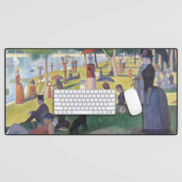 A Sunday On La Grande Jatte By Georges Seurat, 1884 Desk Mat