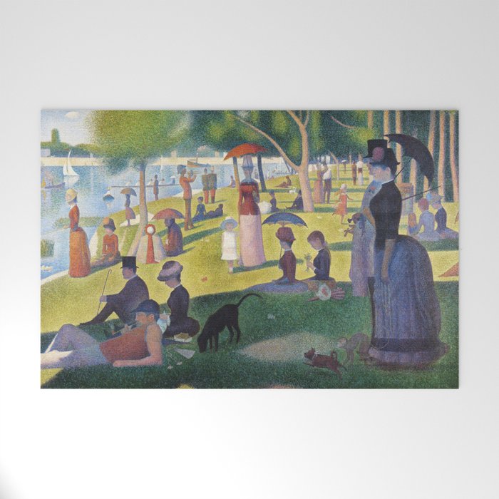 A Sunday On La Grande Jatte By Georges Seurat, 1884 Welcome Mat