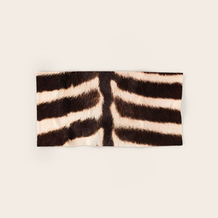 Zebra - Zebra Stripes -Zebra Skin - Genuine - Beautiful  Bath Towel