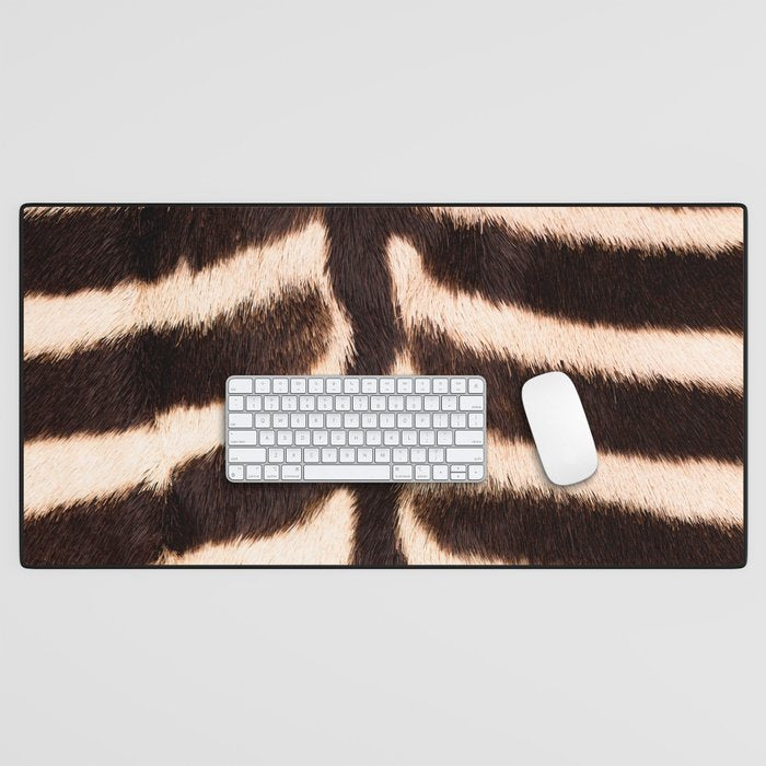 Zebra - Zebra Stripes -Zebra Skin - Genuine - Beautiful  Desk Mat