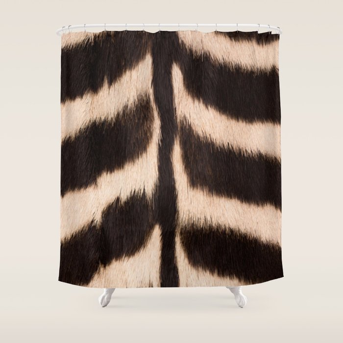 Zebra - Zebra Stripes -Zebra Skin - Genuine - Beautiful  Shower Curtain