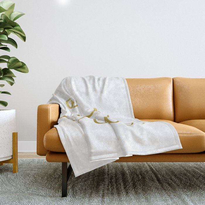 La Vie Est Belle #Homestorie #Typography #Buyart Throw Blanket