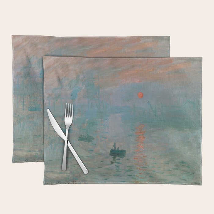 Monet - Impression, Sunrise, 1872 Placemat