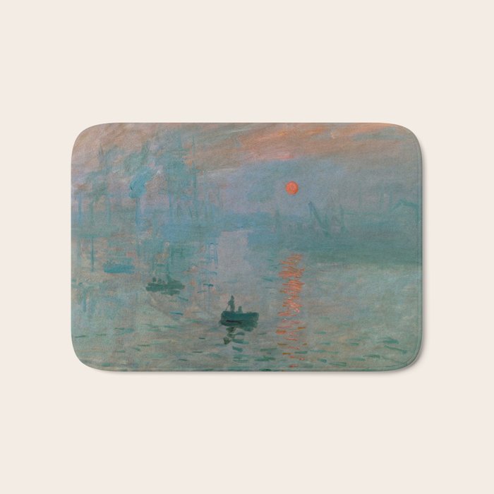 Monet - Impression, Sunrise, 1872 Bath Mat