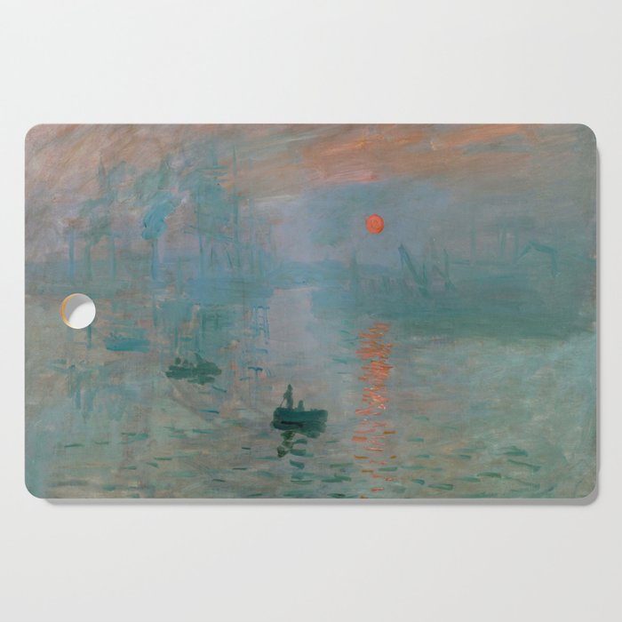 Monet - Impression, Sunrise, 1872 Cutting Board