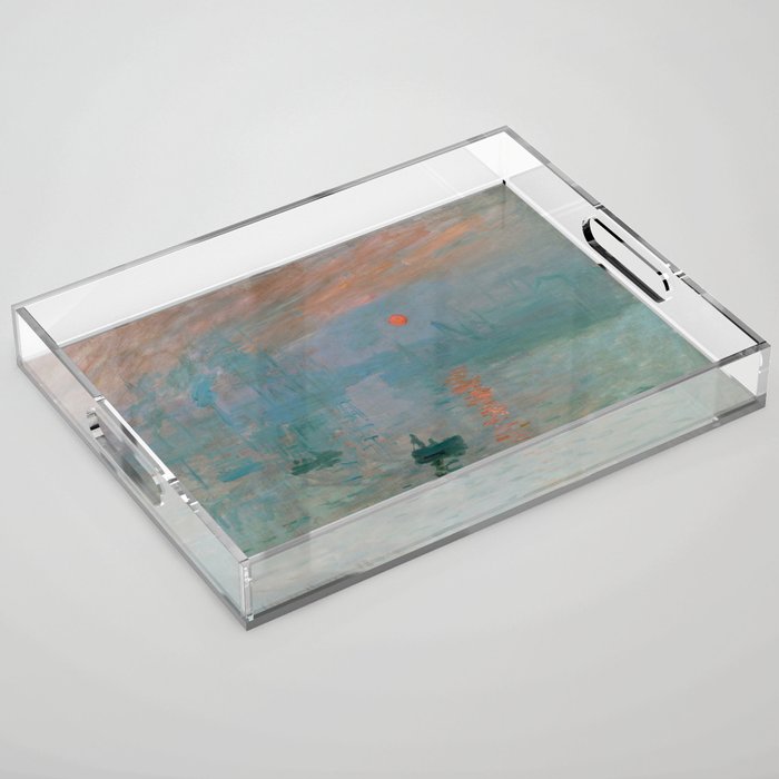 Monet - Impression, Sunrise, 1872 Acrylic Tray