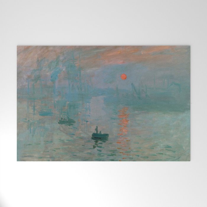 Monet - Impression, Sunrise, 1872 Welcome Mat
