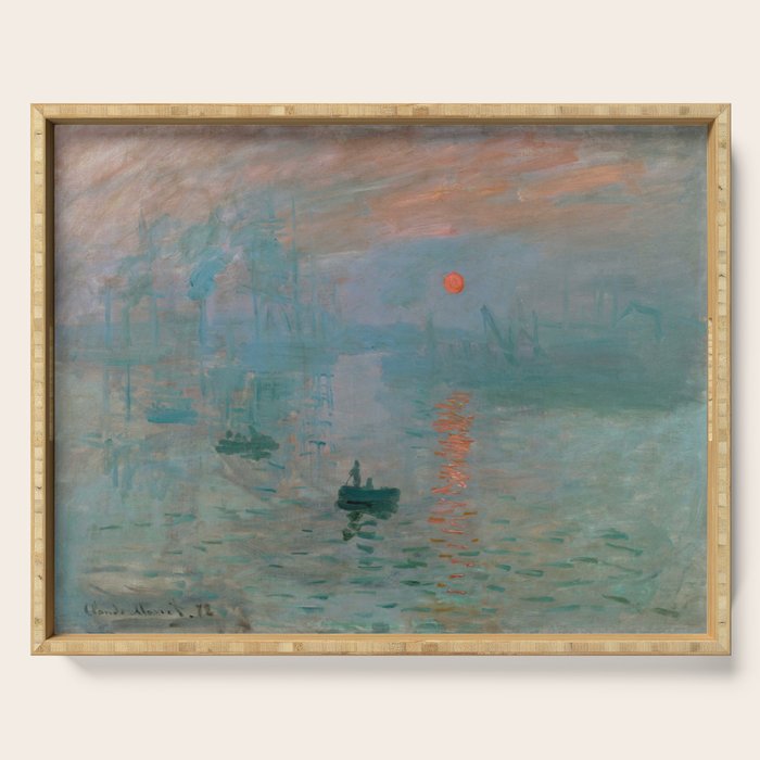 Monet - Impression, Sunrise, 1872 Serving Tray