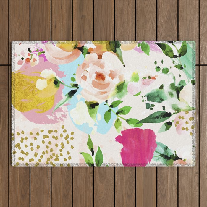 Floral Blush #Homestorie #Decor #Buyart Outdoor Rug