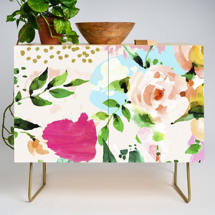 Floral Blush #Homestorie #Decor #Buyart Credenza
