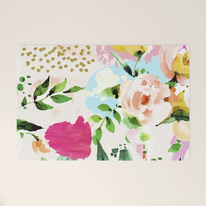 Floral Blush #Homestorie #Decor #Buyart Welcome Mat