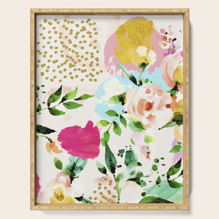 Floral Blush #Homestorie #Decor #Buyart Serving Tray