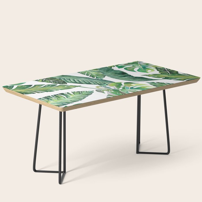 Jungle Leaves, Banana, Monstera #Homestorie Coffee Table