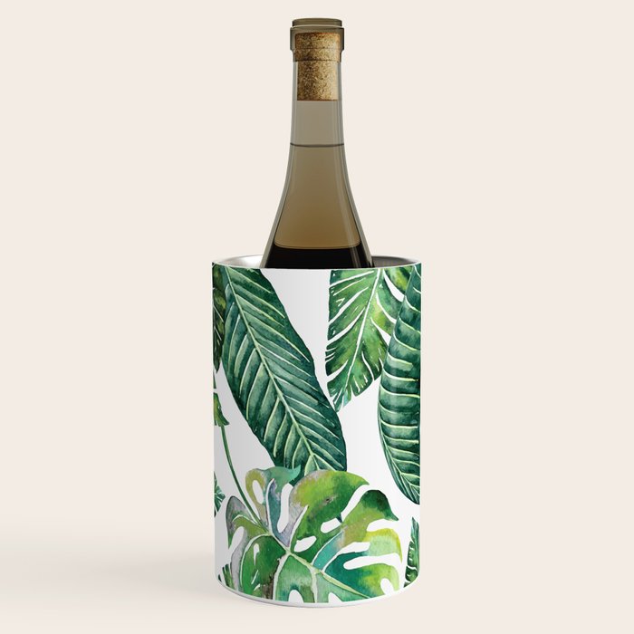 Jungle Leaves, Banana, Monstera #Homestorie Wine Chiller