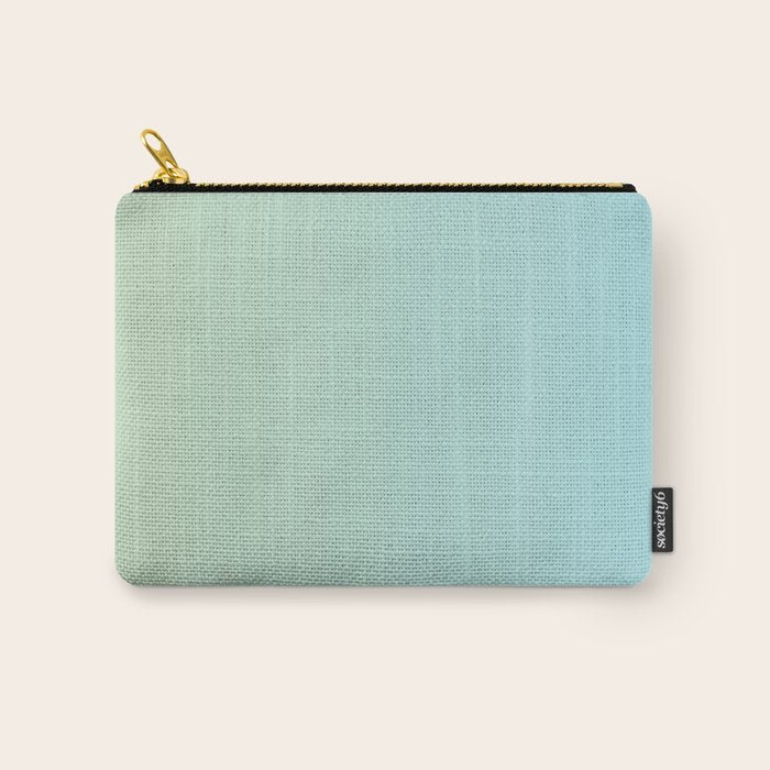 Turquoise Green Blue Gradient Carry All Pouch