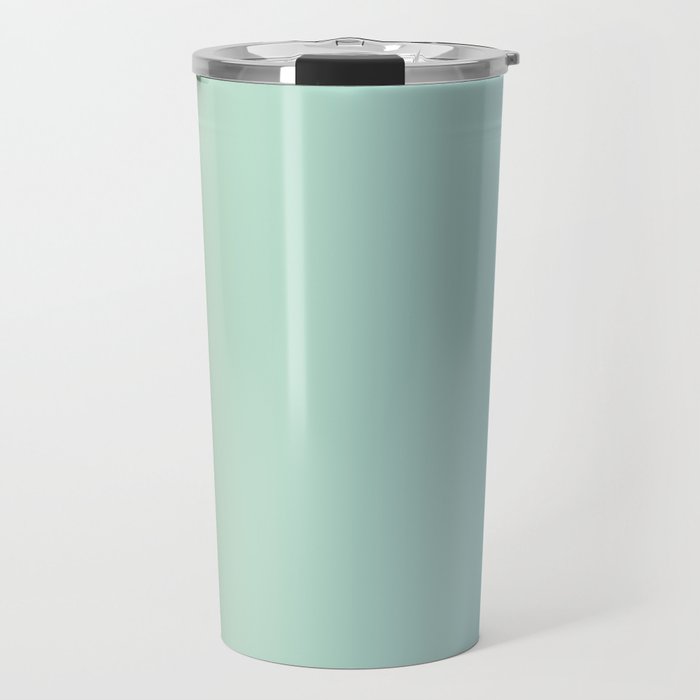 Turquoise Green Blue Gradient Travel Mug