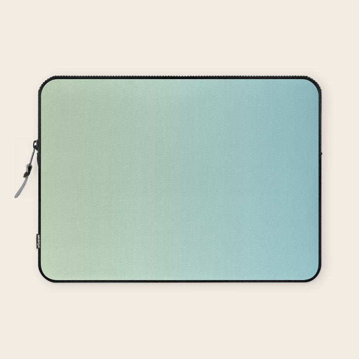Turquoise Green Blue Gradient Laptop Sleeve