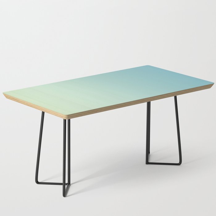 Turquoise Green Blue Gradient Coffee Table