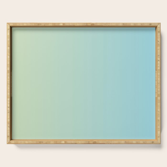 Turquoise Green Blue Gradient Serving Tray