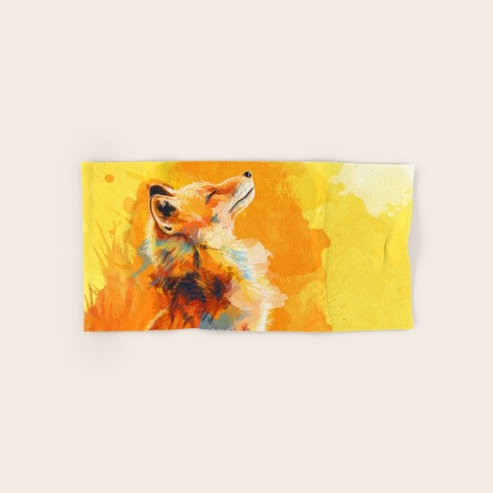 Blissful Light - Fox Portrait Bath Towel