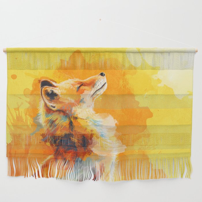 Blissful Light - Fox Portrait Wall Hanging