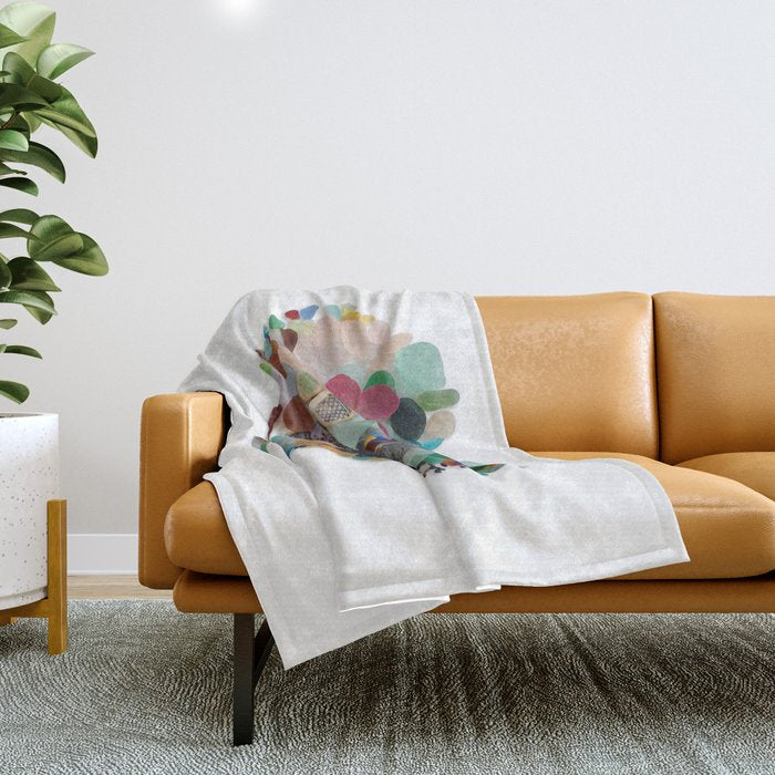 Love -  Sea Glass Heart A Unique Birthday & FatherâS Day Gift Throw Blanket
