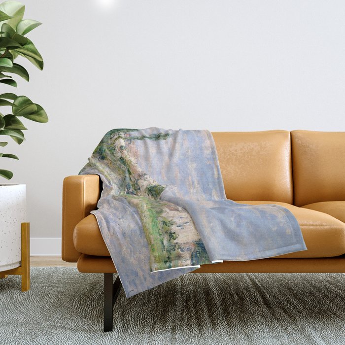 Vetheuil In Summer 1880 By Claude Monet Throw Blanket
