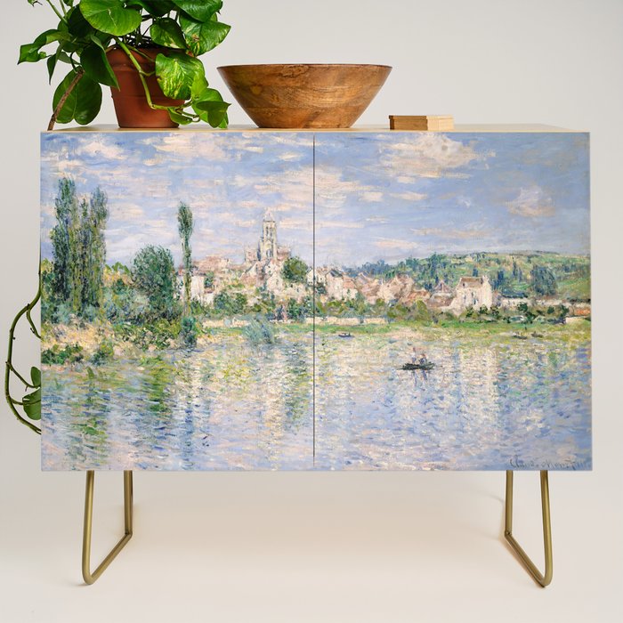 Vetheuil In Summer 1880 By Claude Monet Credenza