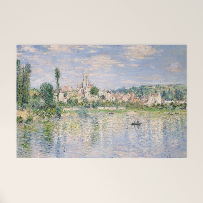 Vetheuil In Summer 1880 By Claude Monet Welcome Mat