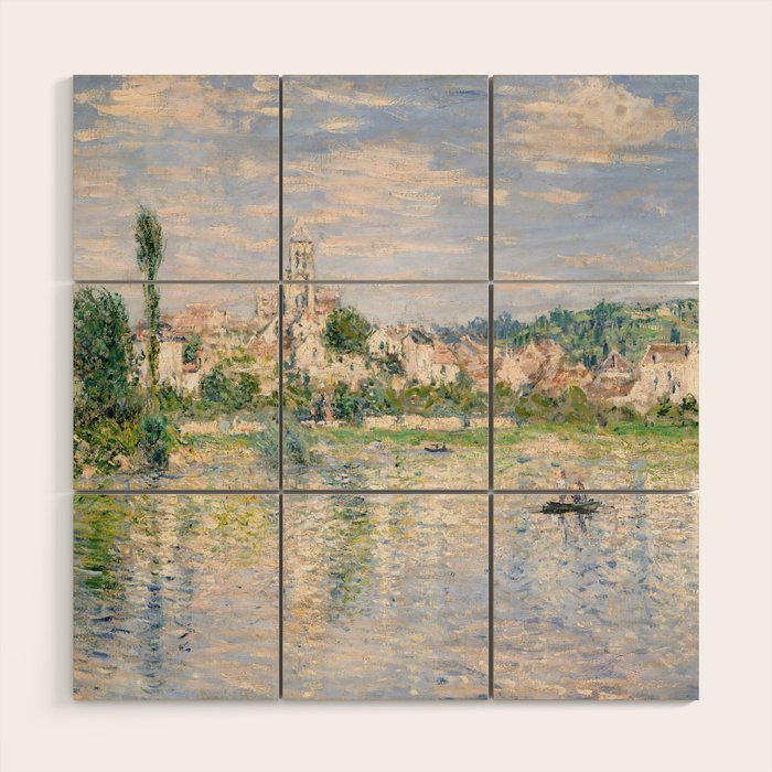 Vetheuil In Summer 1880 By Claude Monet Wood Wall Art