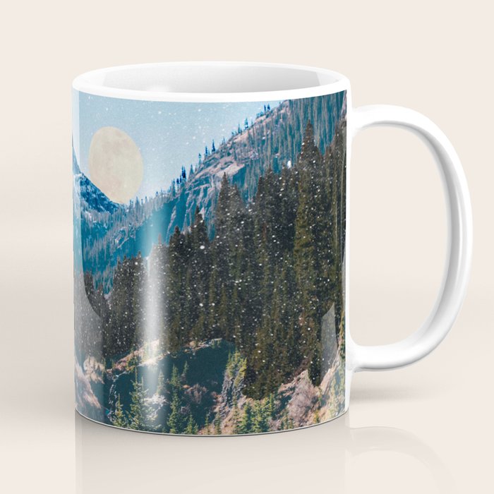 1960'S Style Mountain Collage Coffee Mug