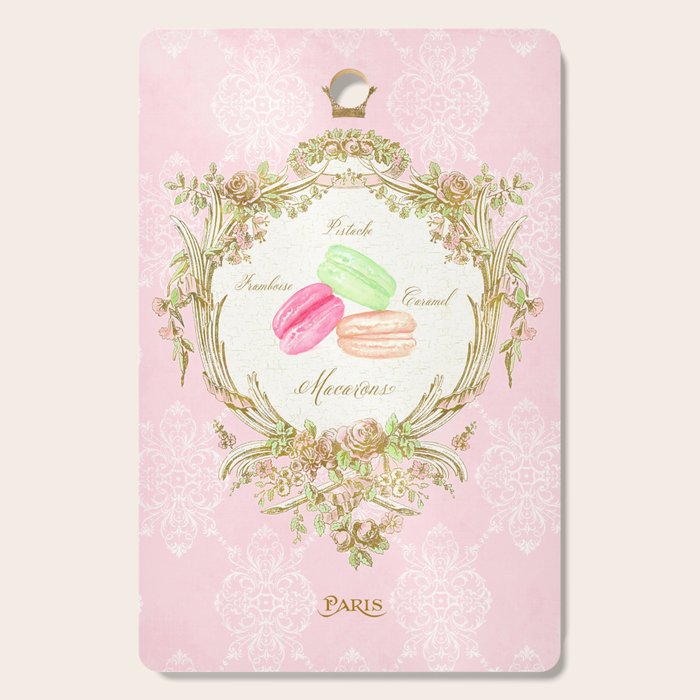 French Patisserie Macarons Cutting Board
